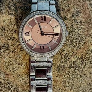 Fossil Two-Tone Silver and Rose Watch